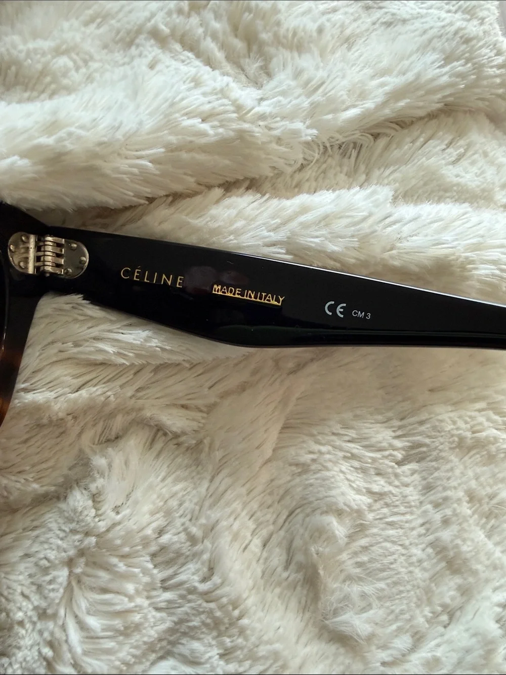 Celine Two-Tone Black and Tortoiseshell Cat-Eye Sunglasses